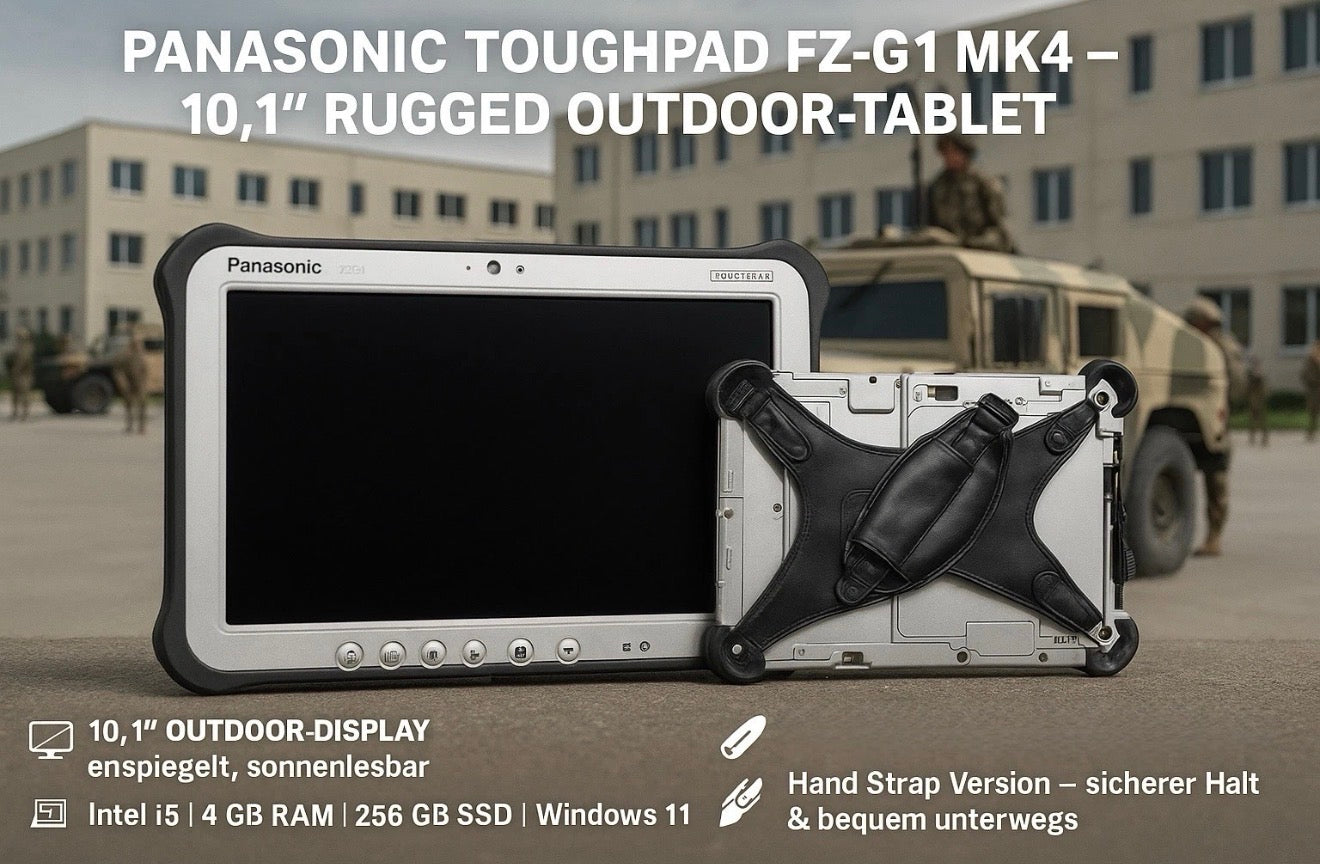 Panasonic Toughpad FZ-G1 MK4 – Robustes Tablet i5, 4GB, 256GB SSD, Windows 11