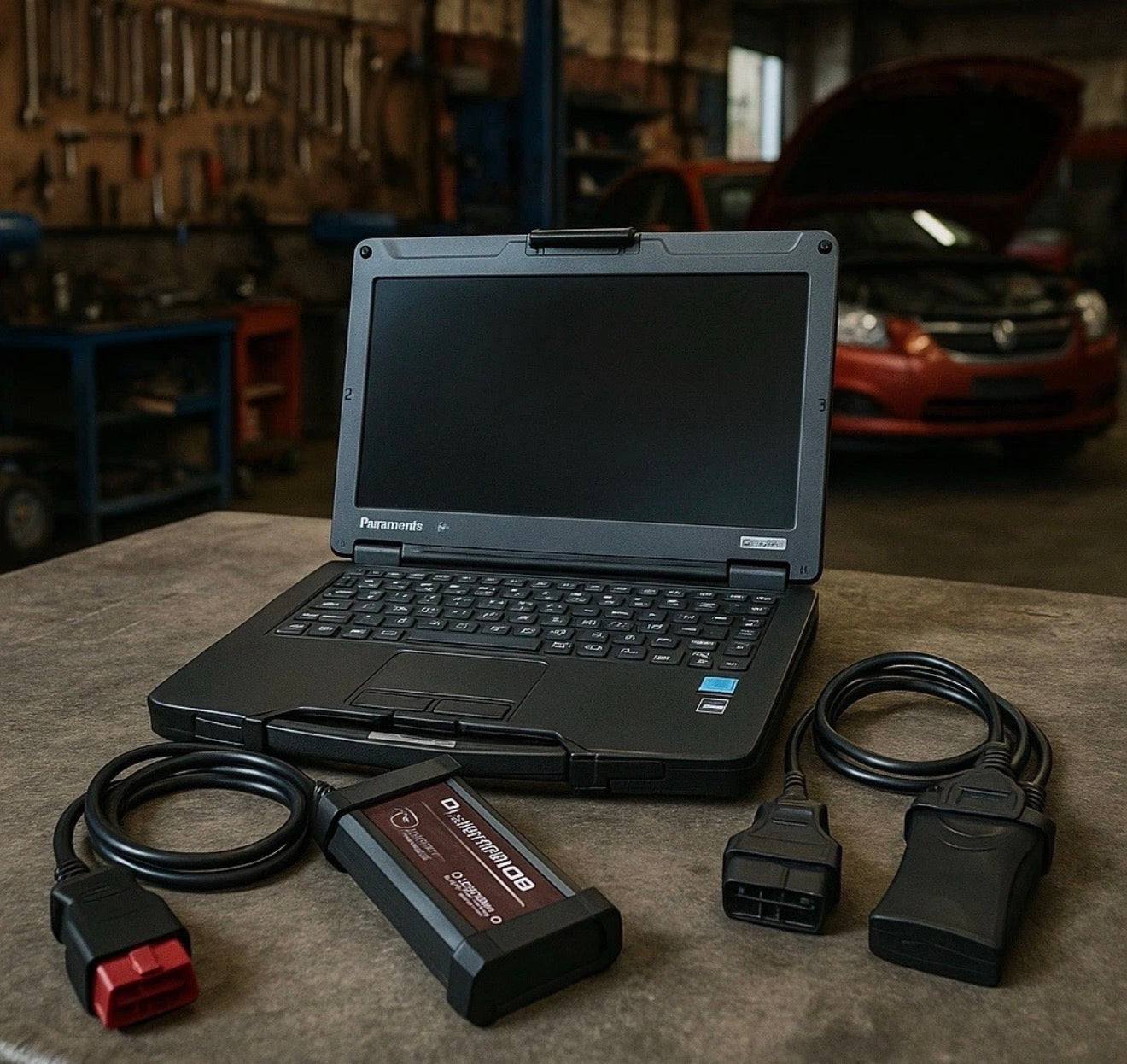 KFZ Diagnosegerät OBD2 Profi ODIS 23.0 Tester für PKW & NFZ – Auto Diagnose Laptop Set
