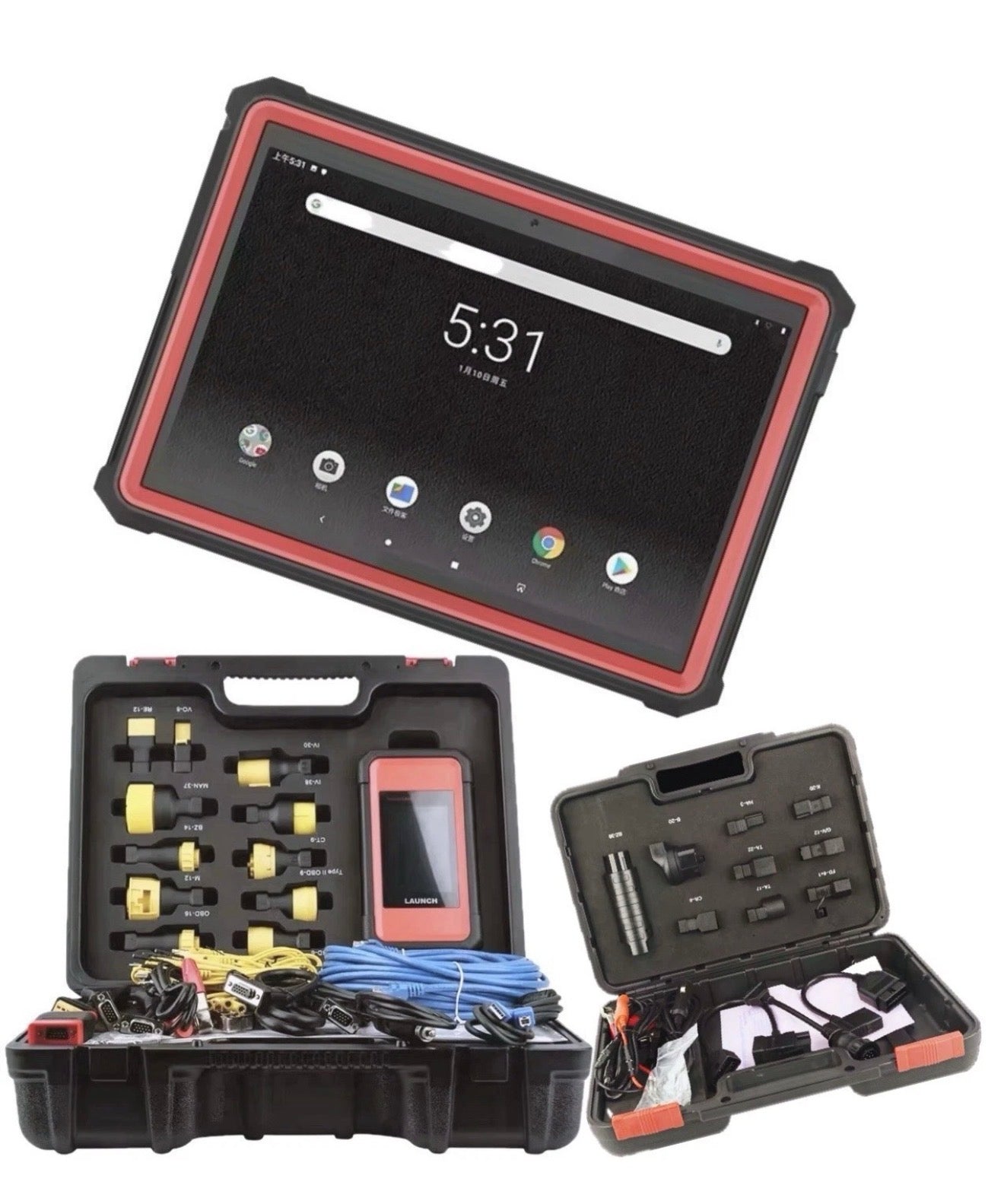 Professional Diagnostic Tool Car & Truck – Android Tablet, 128+ Manufacturers, up to Year 2025