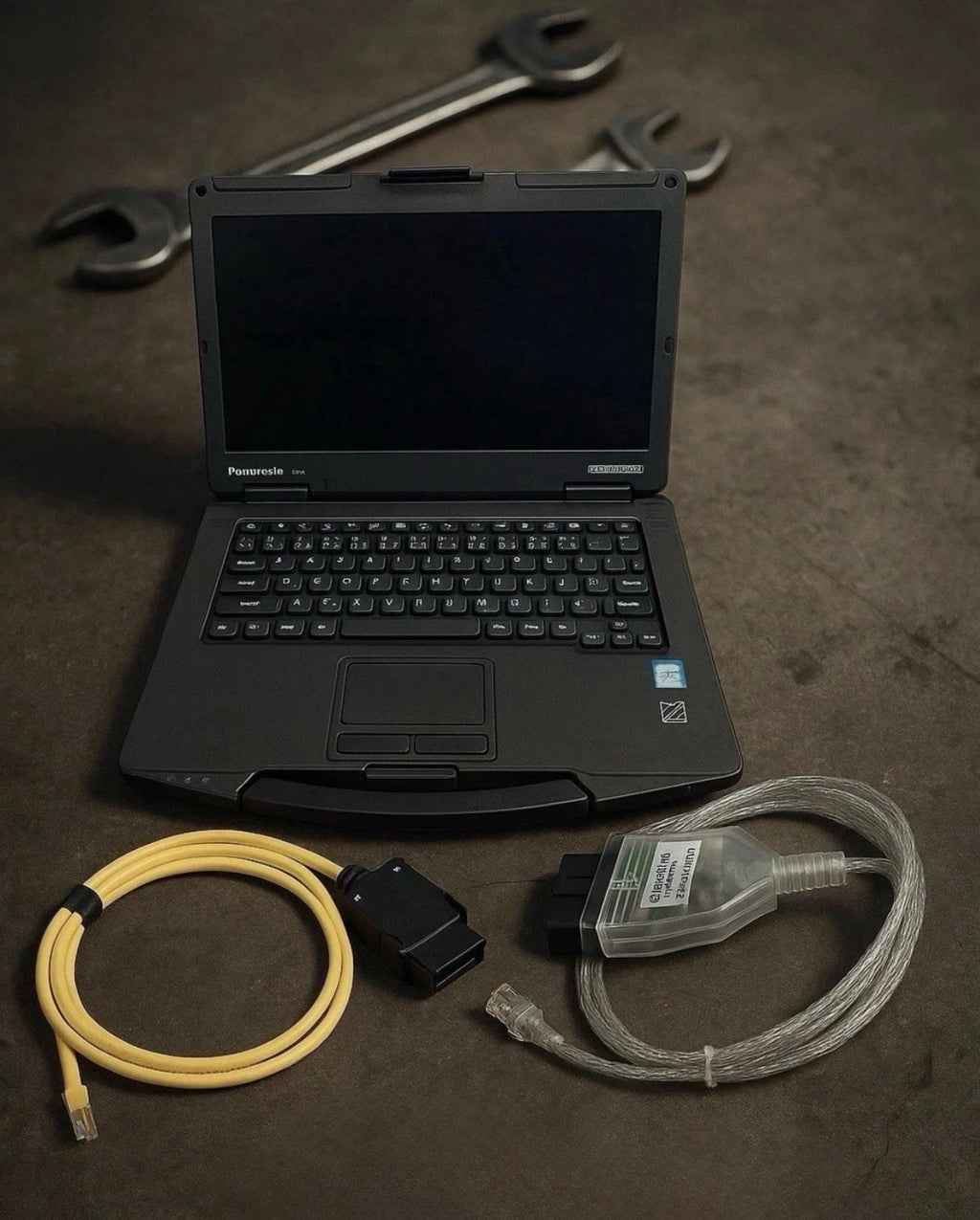 Profi Diagnosegerät Für BMW Panasonic CF-54 K+DCan Ethernet 20Pin Adapterset