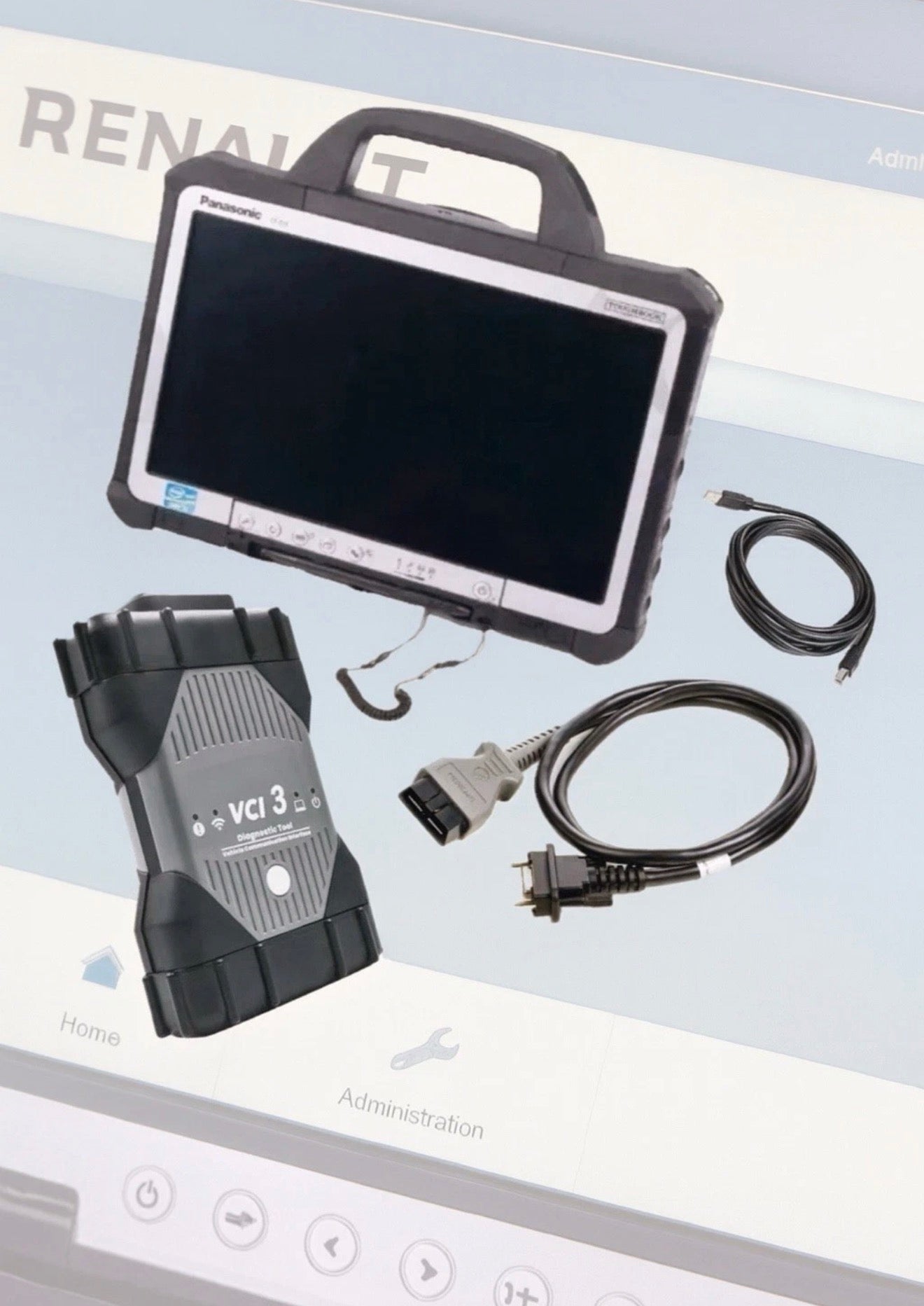 Renault & Dacia Diagnosegerät Can Clip bis 2025 – Panasonic CF-D1 i5