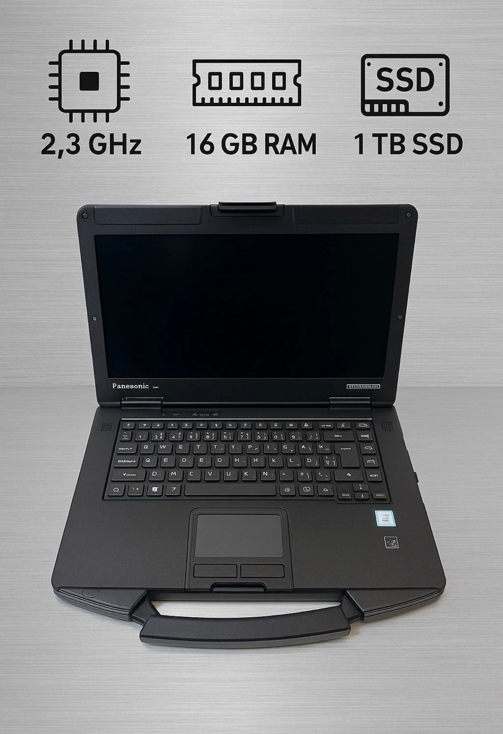 Toughbook Panasonic CF-54 MK2 Intel i5 6300, 16 GB RAM, 1 TB SSD, Windows 11