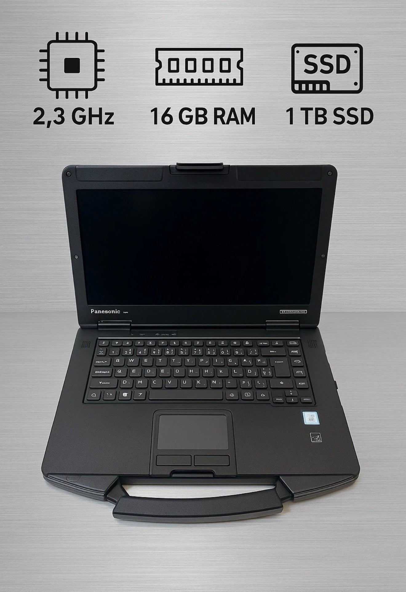 Toughbook Panasonic CF-54 MK2 Intel i5 6300, 16GB RAM, 512 GB SSD, Windows 11