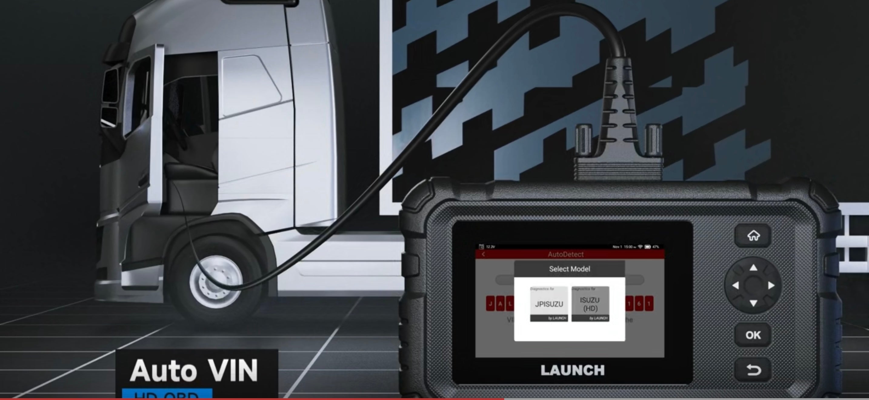 LAUNCH CRP129 HD Elite LKW-Diagnosegerät 24V OBD2 Scanner Vollsystem DPF-Reset Injektor LKW PKW