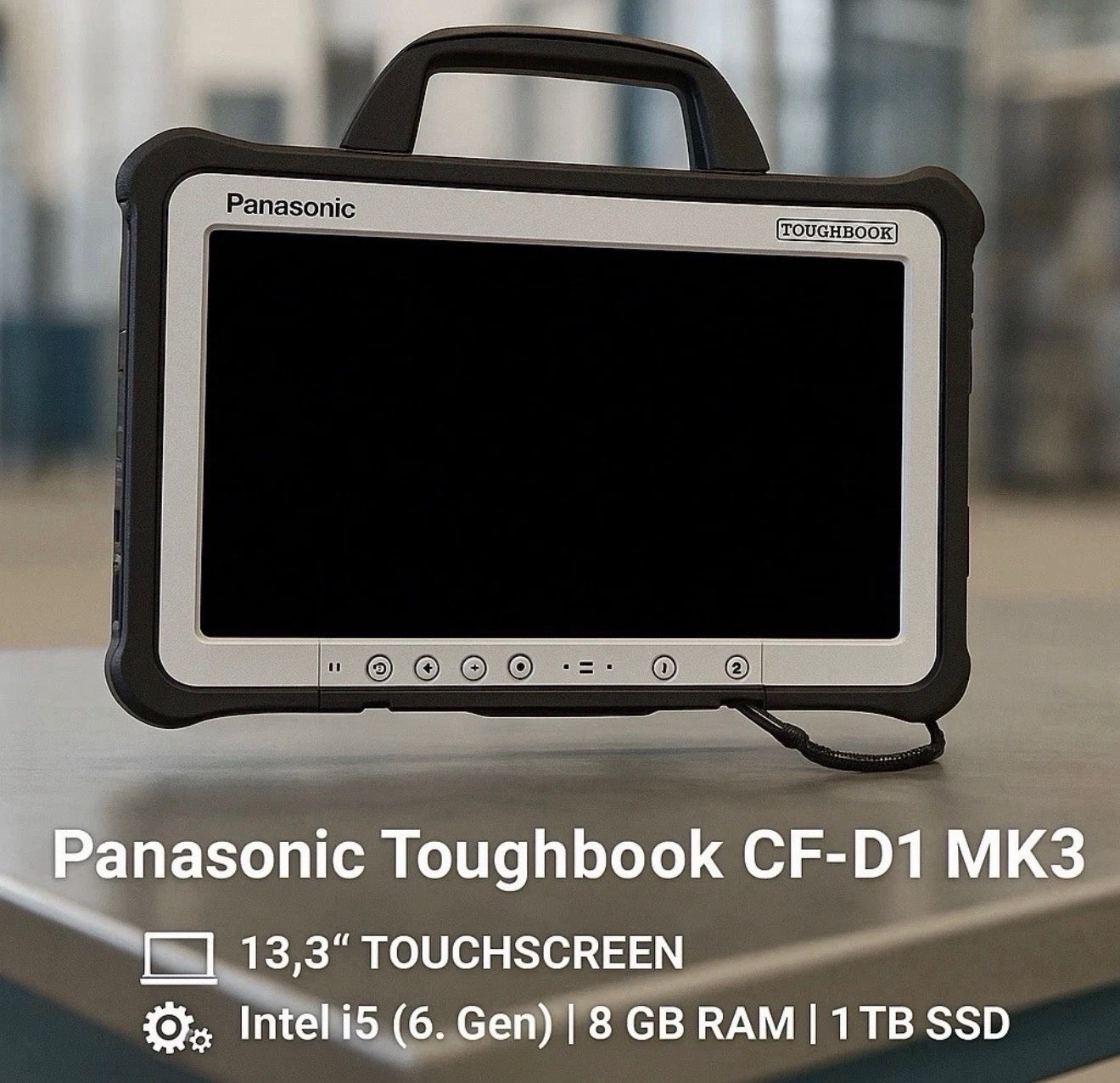 Panasonic TOUGHBOOK CF-D1  MK3 13,3 Zoll Intel CPU 8GB RAM 512GB SSD