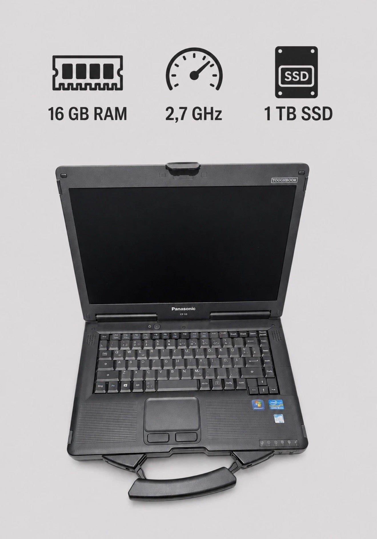 Panasonic Toughbook CF-53 i5-3340 16GB RAM 1TB SSD – Semi-Rugged Notebook