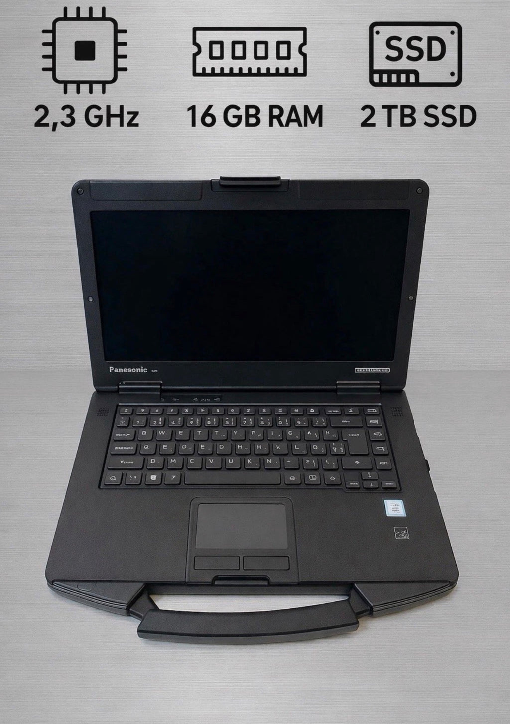 Toughbook Panasonic CF-54 MK2 Intel i5 6300, 16GB RAM, 2TB SSD, Windows 11