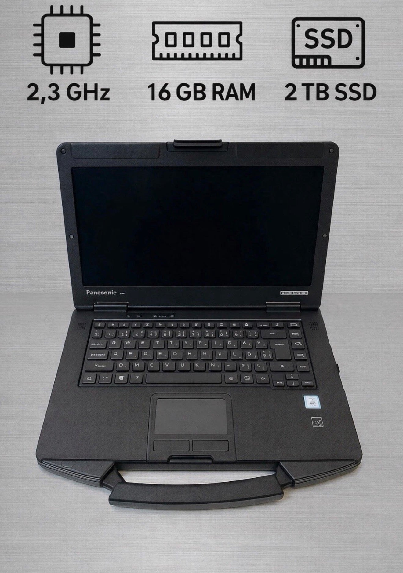 Toughbook Panasonic CF-54 MK2 Intel i5 6300, 16GB RAM, 2TB SSD, Windows 11