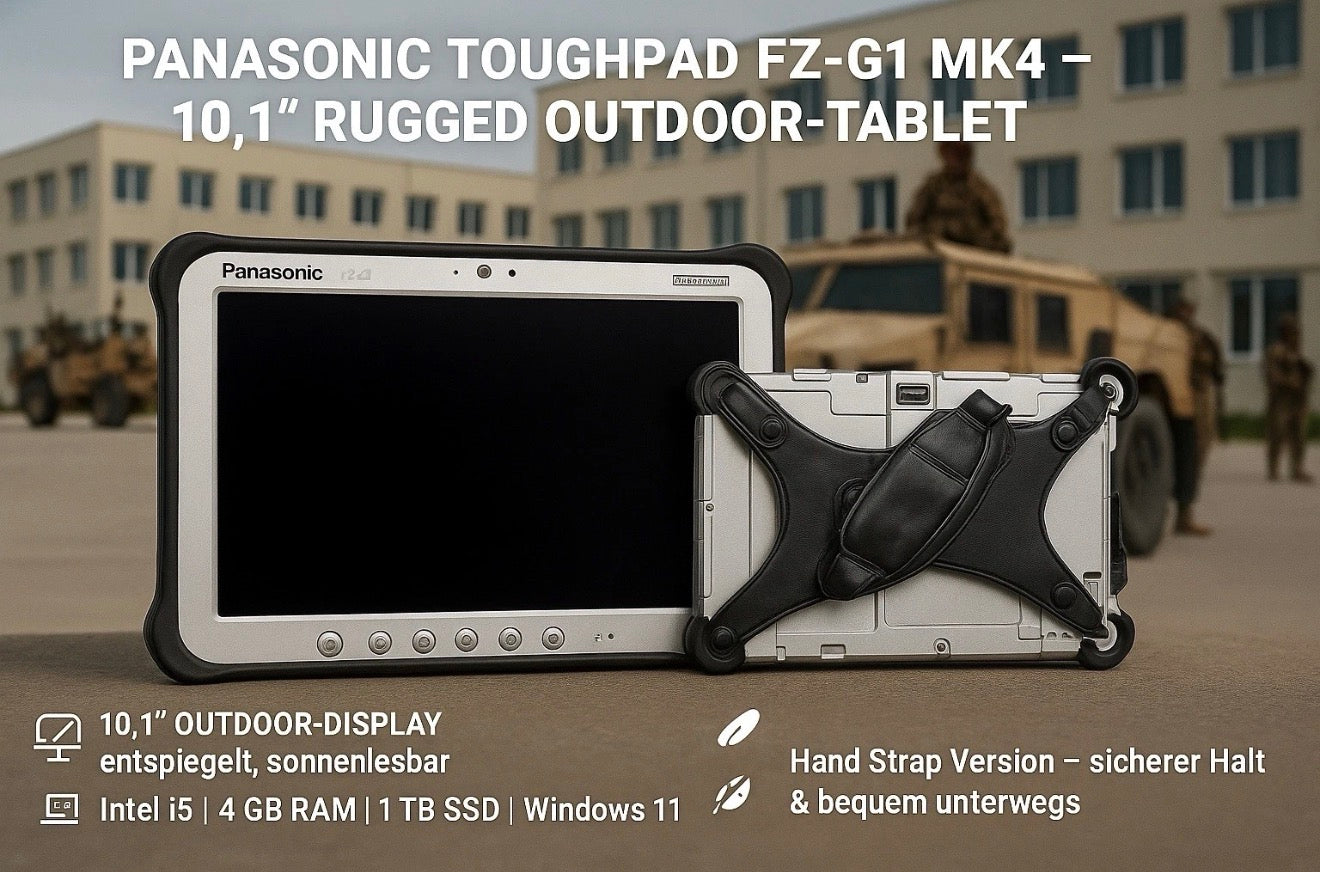 Panasonic Toughpad FZ-G1 MK4 – Robustes Tablet i5, 4 GB, 1 TB SSD, Windows 11