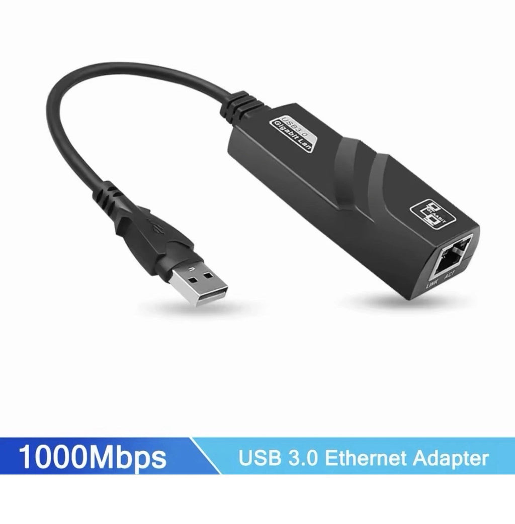USB 3.0 Gigabit-Ethernet-Adapter RJ45 LAN 1000 Mbit/s – Windows/Mac/Linux