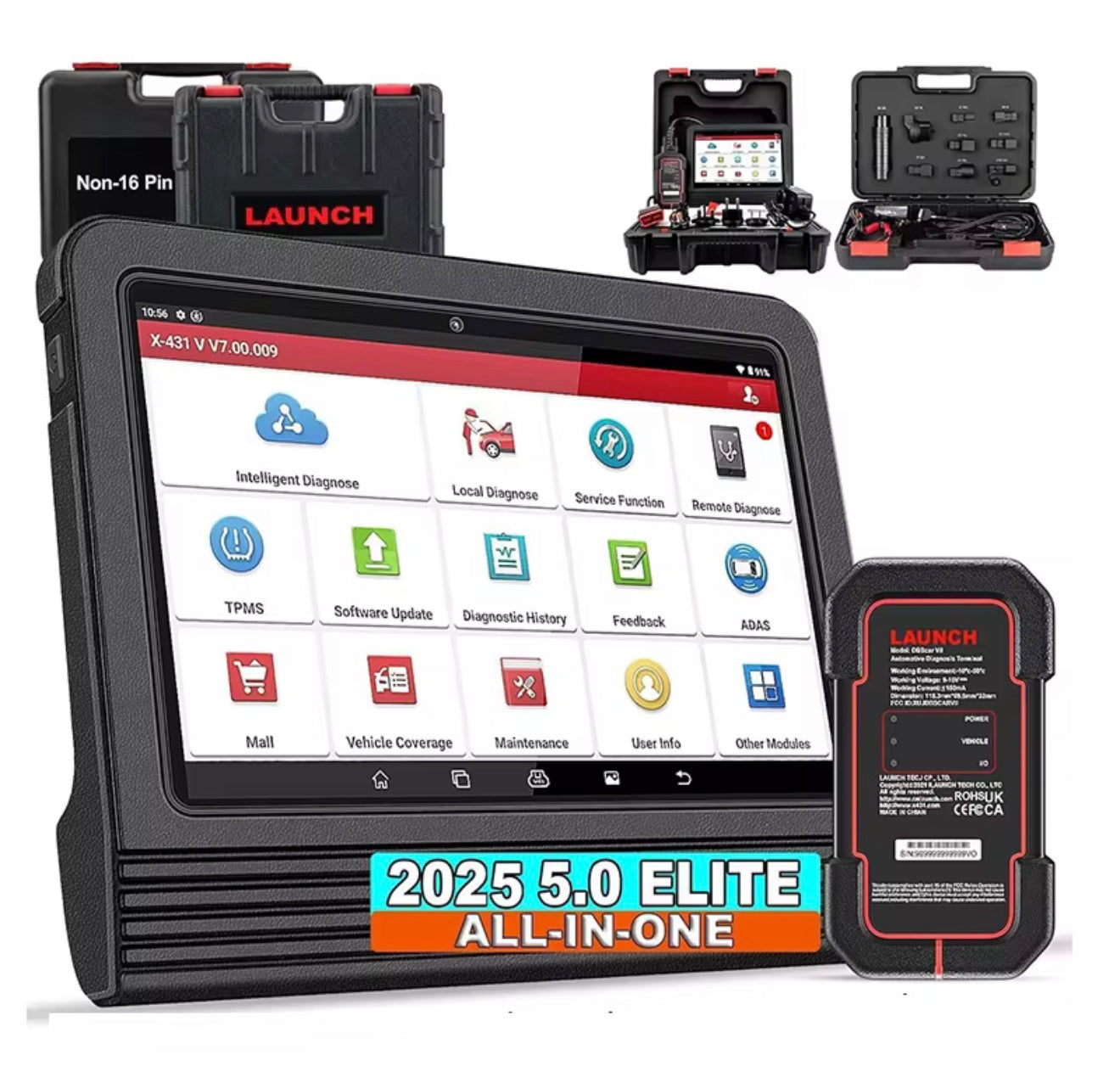 Launch X431 PRO V5.0 – Profi OBD2 Diagnosegerät | 2 Jahre Updates inklusive
