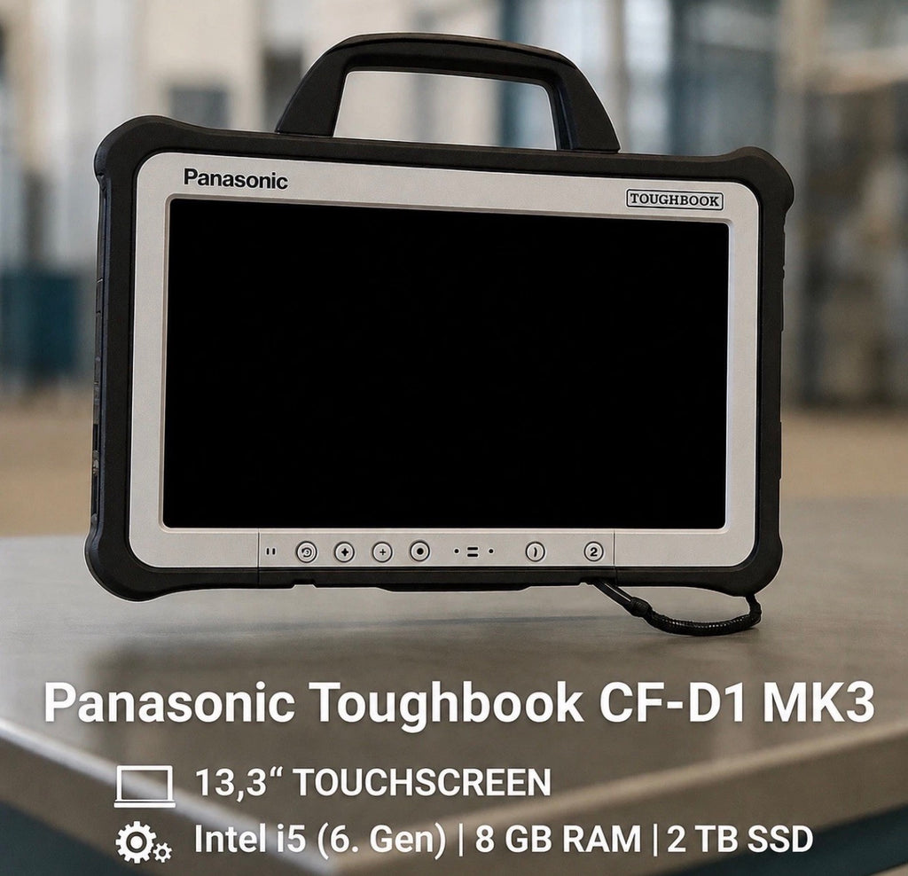 Panasonic TOUGHBOOK CF-D1  MK3 13,3 Zoll Intel CPU 8GB RAM 2TB SSD