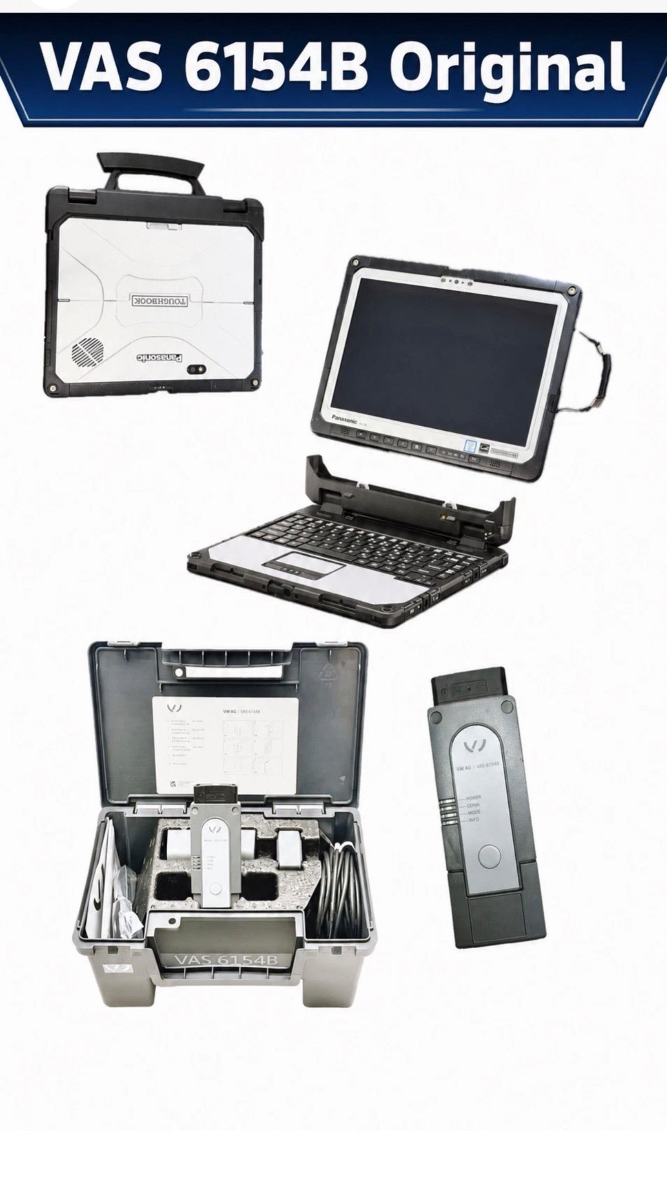 Komplettset ODIS V.25.3.0 Engineering V.21* Panasonic CF-33 Original VAS 6154B