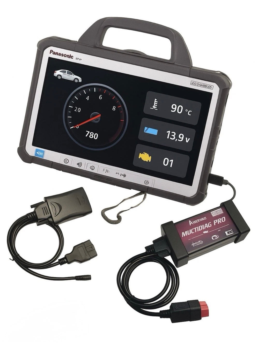 Profi KFZ Diagnosegerät OBD2 PKW & NFZ – ODIS V23.0 mit Panasonic CF-D1