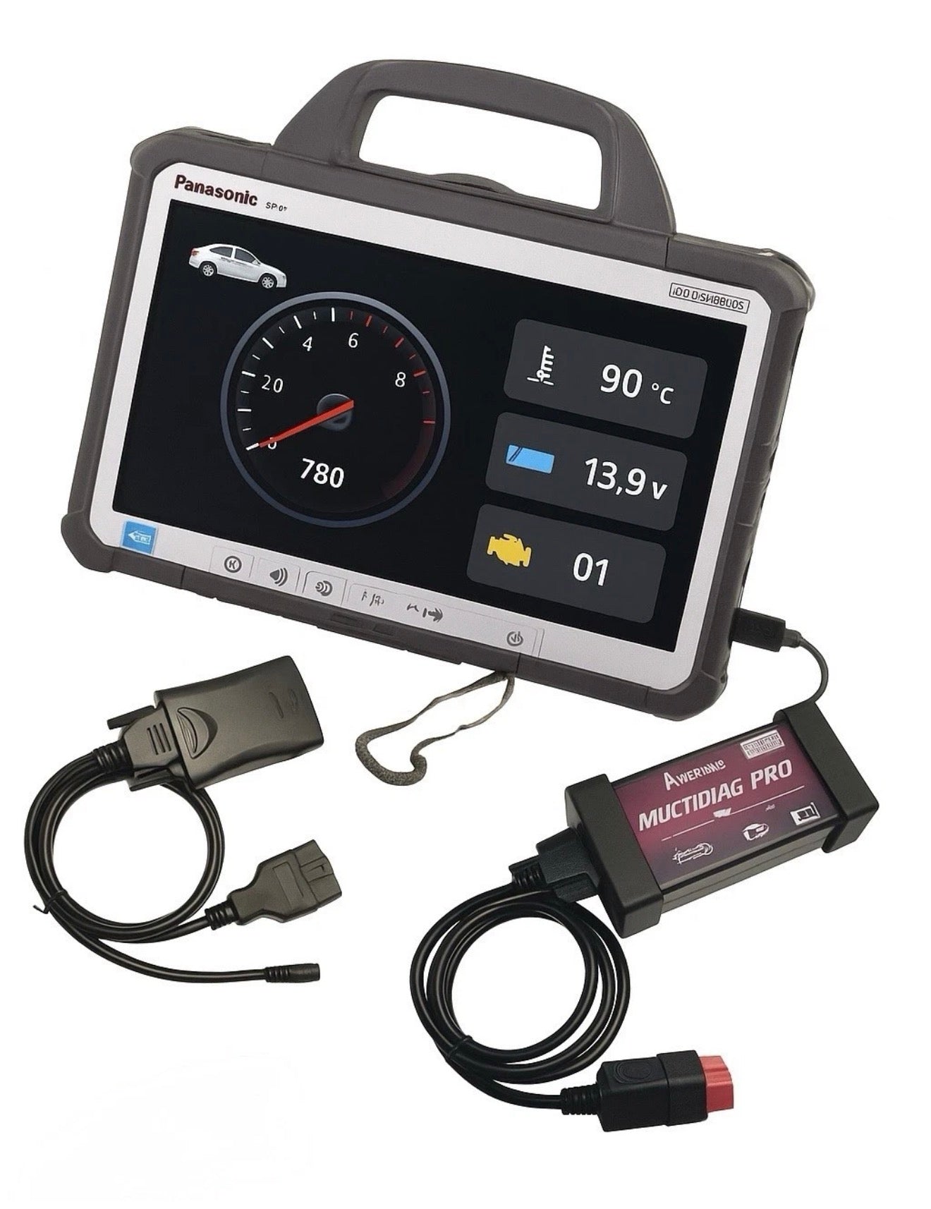 Profi KFZ Diagnosegerät OBD2 PKW & NFZ – ODIS V23.0 mit Panasonic CF-D1