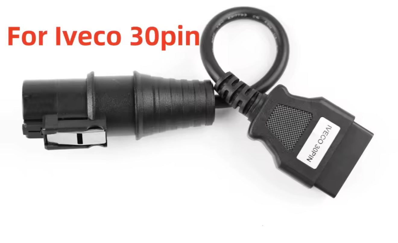 Für Iveco 30pin OBD OBD2 Stecker auf 16 Pin OBD2 Kabel LKW Heavy Duty LKW Verlängerungskabel Stecker Diagnose