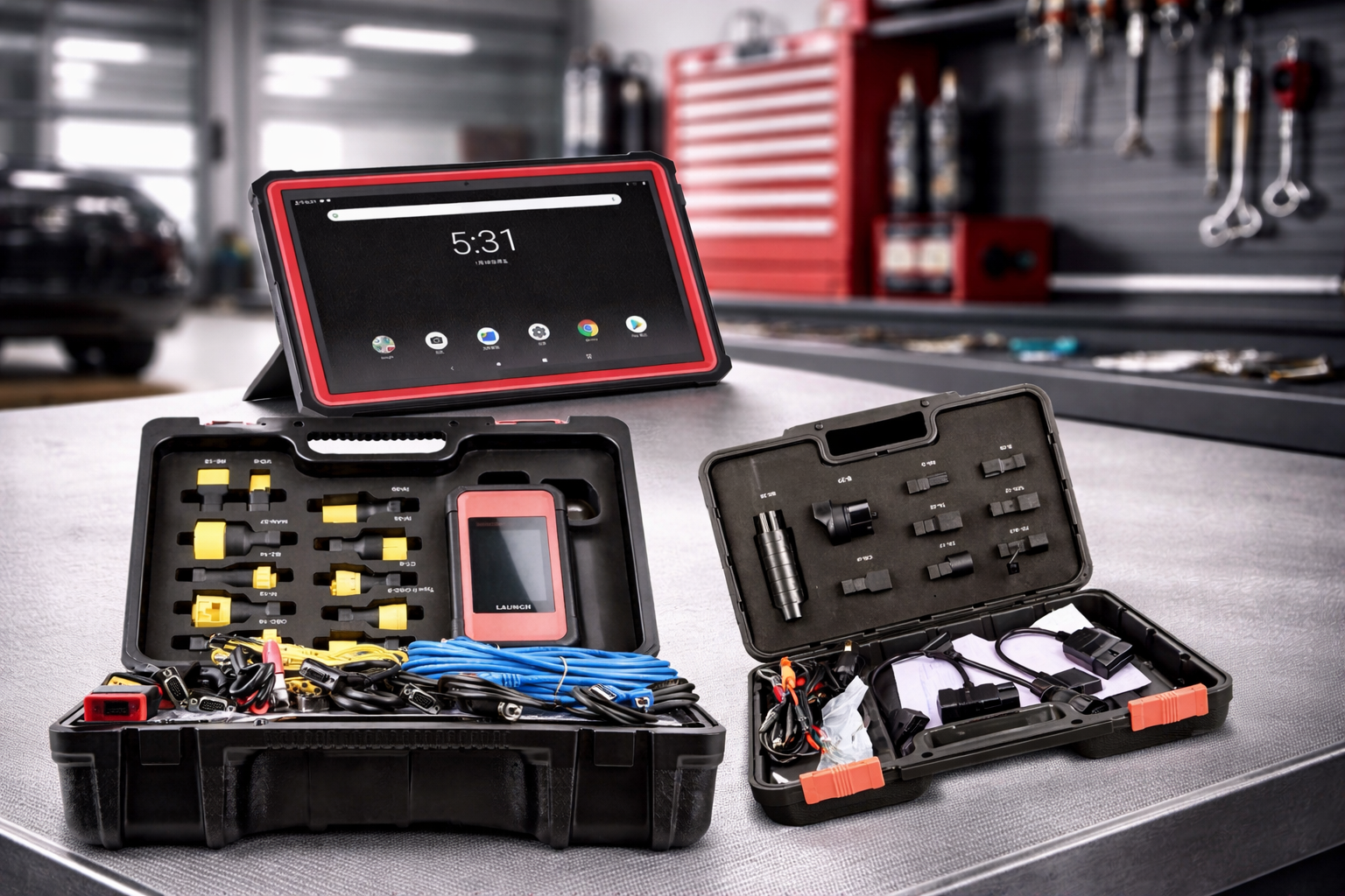 Professional Diagnostic Tool Car & Truck – Android Tablet, 128+ Manufacturers, up to Year 2025