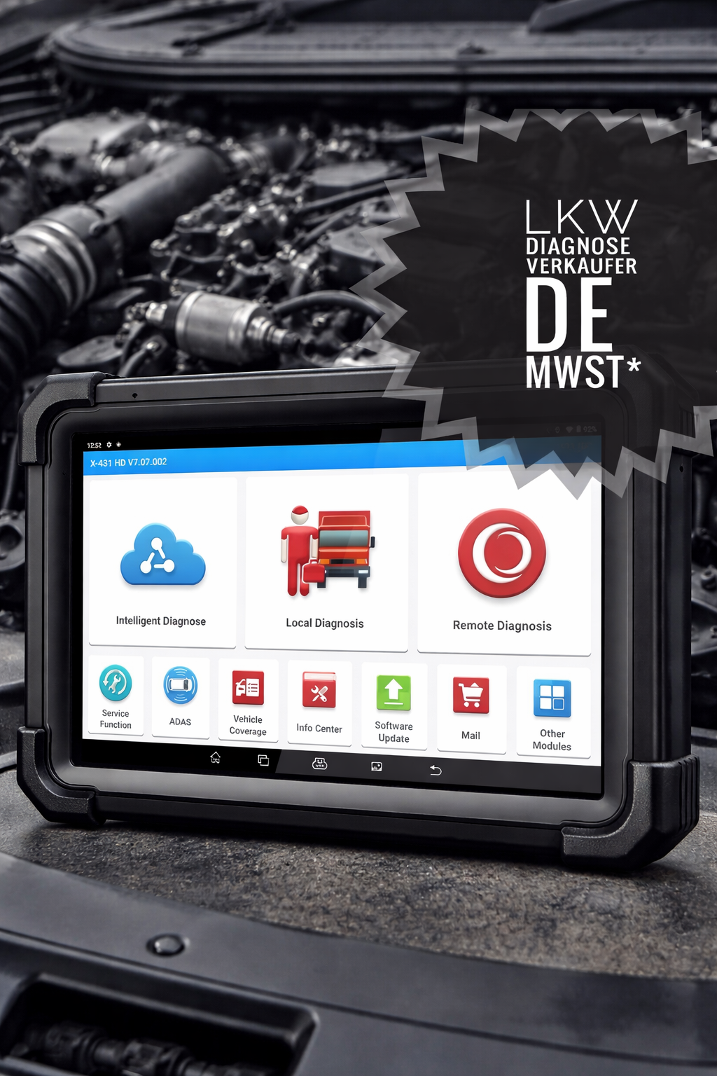 LKW Diagnosegerät Universal – DAF Iveco MAN Scania – LAUNCH